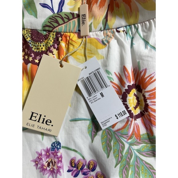 Elie Tahari Maxi Skirt NWT SUNFLOWER Floral Long M‎ Western Fairy Cottage BOHO - Picture 2 of 12